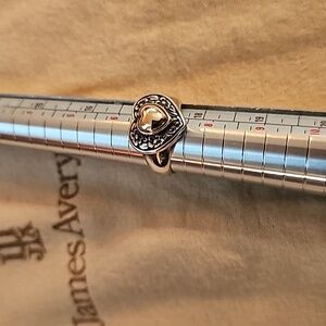 Retired James Avery Heart of Gold Ring
